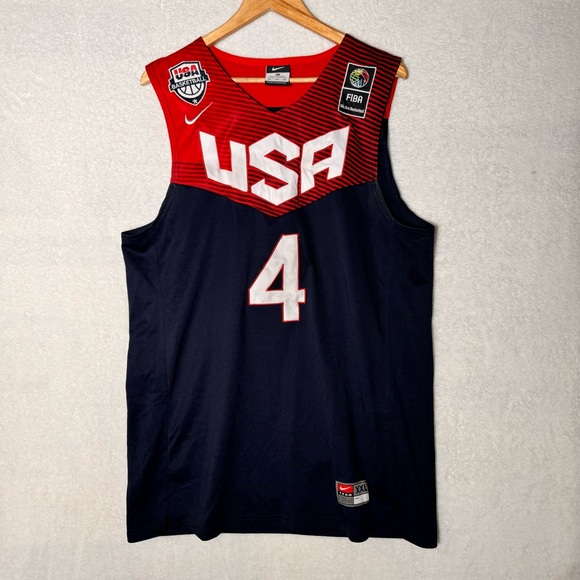 USA FIBA Basketball Team Jersey Steph Curry # 4 Nike Size XXL - Picture 1 of 7
